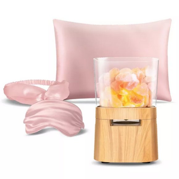 Lomi Wireless Bluetooth Speaker Lamp w/ Himalayan Salt + Satin Sleep 4-in-1 NEW! - Picture 3 of 7